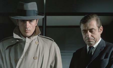 Alain Delon y François Périer en LE SAMOURAÏ